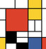 Seabrook Wallpaper Composition Mural Multicolored Mondrian  Netherlands 72.57 N/A" 98.4"  - My Fabric Connection -