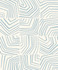 Seabrook Wallpaper Linework Maze Sky Blue The Simple Life  Netherlands 57.5 25.2" 20.9"  - My Fabric Connection -