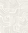 Seabrook Wallpaper Linework Maze Fog The Simple Life  Netherlands 57.5 25.2" 20.9"  - My Fabric Connection -