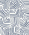 Seabrook Wallpaper Linework Maze Imperial Blue The Simple Life  Netherlands 57.5 25.2" 20.9"  - My Fabric Connection -