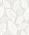 Seabrook Wallpaper Tossed Leaves Dove Greige White Heron  Netherlands 57.5 25.2" 20.9"  - My Fabric Connection -