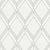 Seabrook Wallpaper Brooklyn Diamond Metallic Silver Deco 2  United States 60.75 18" 27"  - My Fabric Connection -