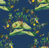 Seabrook Wallpaper Citrus Hummingbird Navy Blue West Boulevard Collection  United States 60.75 27" 27"  - My Fabric Connection -