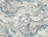 Seabrook Wallpaper Faux Marble Lunar Rock & Cerulean Lillian August Peel and Stick  United States 40.5 20.87" 27"  - My Fabric Connection -