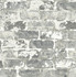 Seabrook Wallpaper Weathered Gray Brick Gray & Ivory NextWall Peel & Stick  United States 30.75 20.87" 20.5"  - My Fabric Connection -