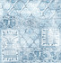 Seabrook Wallpaper Patchwork Blue & Eggshell NextWall Peel & Stick  United States 30.75 20.87" 20.5"  - My Fabric Connection -