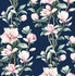 Seabrook Wallpaper Magnolia Trail Navy & Blush NextWall Peel & Stick  United States 30.75 20.87" 20.5"  - My Fabric Connection -