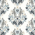 Seabrook Wallpaper Spring Damask Bluestone & Grey NextWall Peel & Stick  United States 30.75 12.6" 20.5"  - My Fabric Connection -