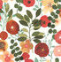 Seabrook Wallpaper Garden Dance Ruby & Hunter Green NextWall Peel & Stick  United States 30.75 20.87" 20.5"  - My Fabric Connection -