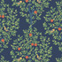 Seabrook Wallpaper Fruit Tree Navy Blue & Greenery NextWall Peel & Stick  United States 31.35 18" 20.9"  - My Fabric Connection -