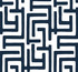 Seabrook Wallpaper Graphic Maze Dark Blue NextWall Peel & Stick  United States 40.5 25.2" 27"  - My Fabric Connection -