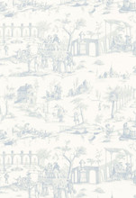 Schumacher Fabric Marine Toile Delft 176160