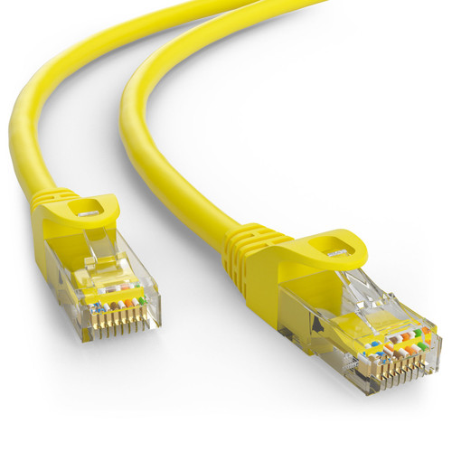Cat6 0.25M geel UTP kabel