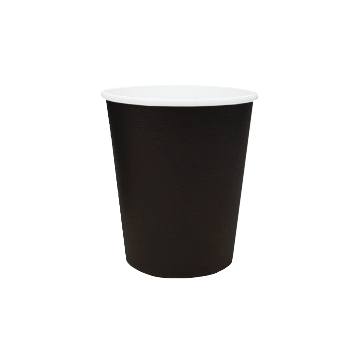 Coffee Cup - SINGLE Wall - 8oz (SQUAT) BLACK - 1000/CTN - Netra ...