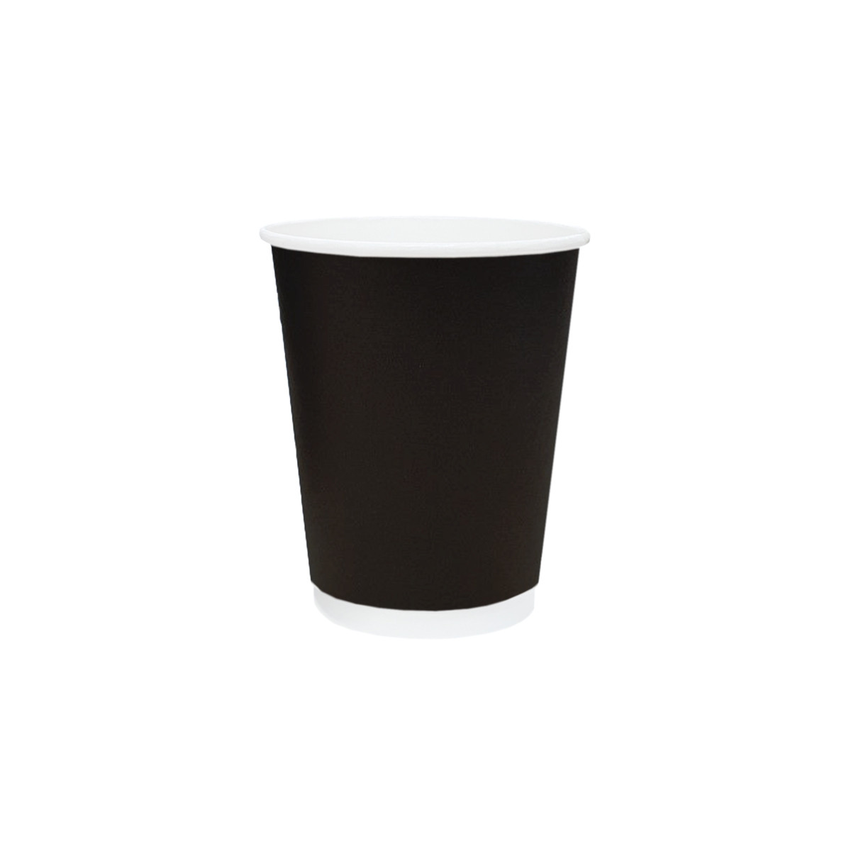 Coffee Cup (PE) - DOUBLE Wall - 8oz BLACK - 500/CTN - Netra Hospitality ...