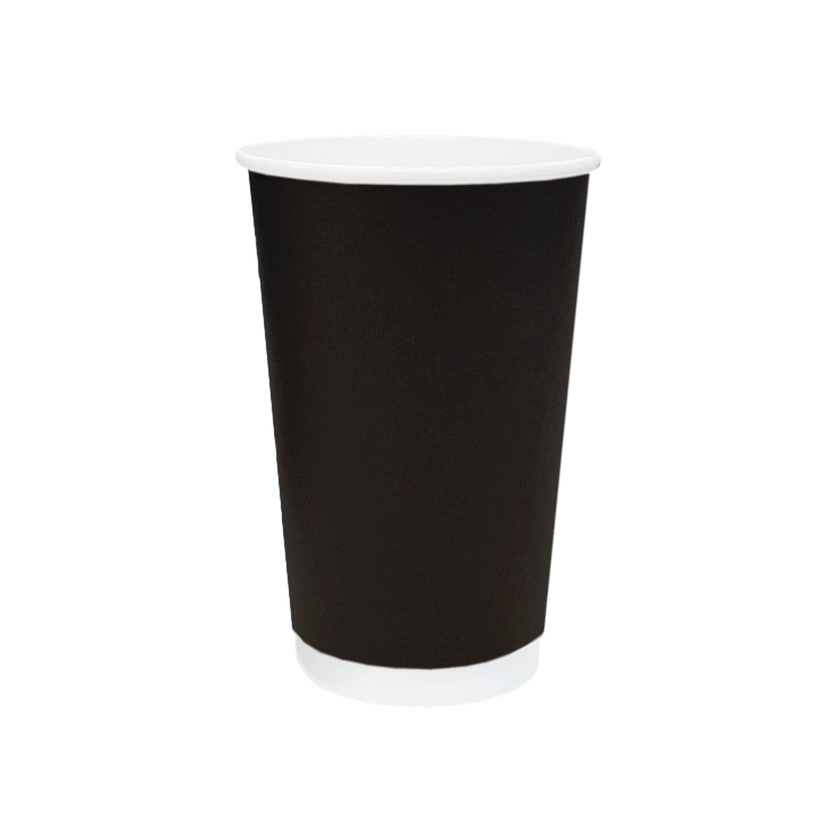 Coffee Cup (PE) - DOUBLE Wall - 16oz BLACK - 500/CTN - Netra ...