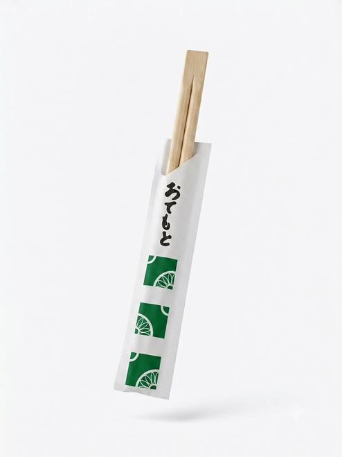 Chopsticks Bamboo (Chinese) - 21cm x 5cm - (Wrapped in Paper Sleeve - Open one end) - [BBC21C] - 2000/CTN