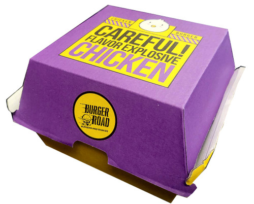 BURGER ROAD - Burger Box - CHICKEN (PURPLE) - 105x102x85 - 250/CTN