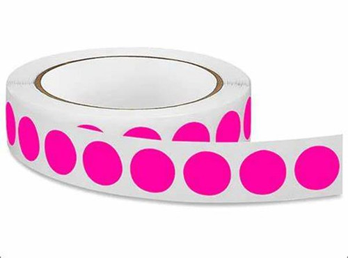 Food Rotation Label - QUIK STIK - PINK DOT - 14mm [24348] - 1050/Roll