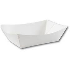 Food Tray #5 (BOARD) - WHITE - EXTRA LARGE - [T5] - 110x85x80mm (Base) - 200/CTN
