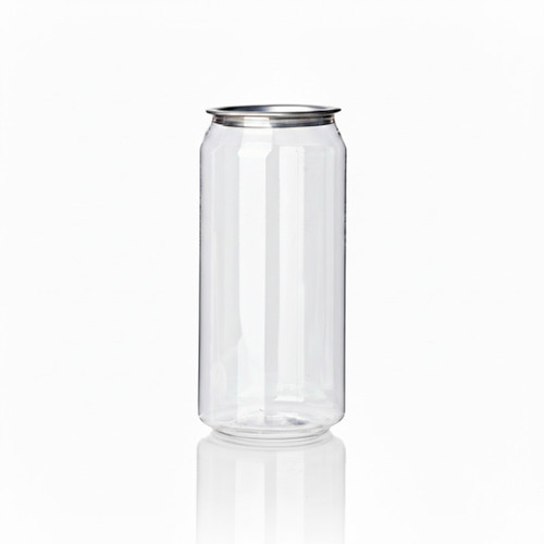 *PRE ORDER ONLY* PET Can CLEAR with Aluminium Lids - 500ml - [0243975] - 168x55mm - 100 Sets /CTN