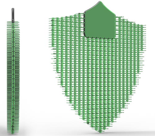 Urinal Flat Screen (Shield) - SUPER LIME - Green - Double Sided Bristle Urinal Deodoriser 2.0 - 10PCS/BOX - (NOT SOLD SEPERATELY)