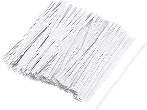 Bag Twist Ties 75mm - WHITE - 1000/PKT