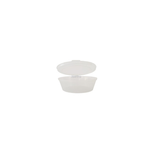 Sauce Tub (Plastic) - 35ml Clear with Hinged Lid