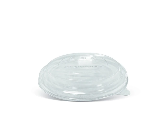 BIOSERV - LID DOME (RPET) - 150mm Round Clear - [0220206] / suits Salad Bowls Brown Kraft 16oz/25oz/32oz - (50PCS/PACK, 6BAGS/CTN) - 300PCS/CTN