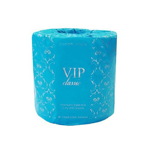 Toilet Roll 400sht 2Ply - VIP CLASSIC [0454130] Individually Wrapped - 48/CTN