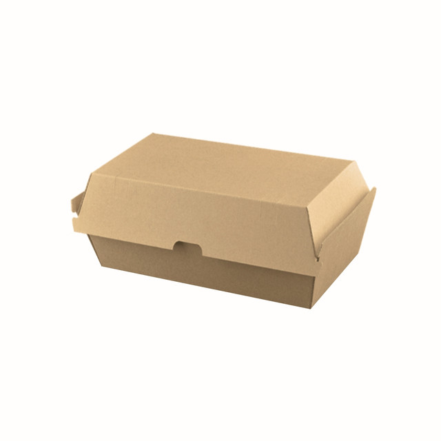 Snack Box Large HIGH (Corrugated) - Brown Kraft - 205x106x95mm - 150/CTN