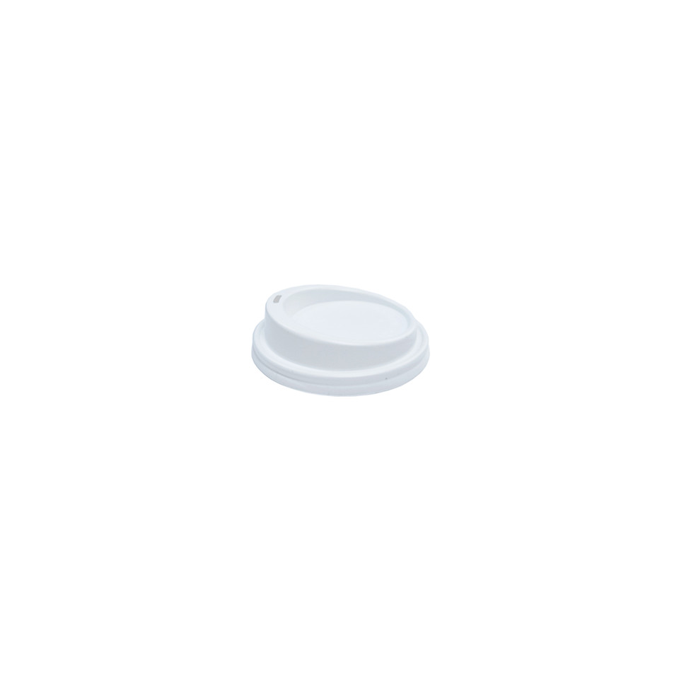 HOT CUP LID - 4oz WHITE / suits 4oz Coffee Cups - 1000/CTN
