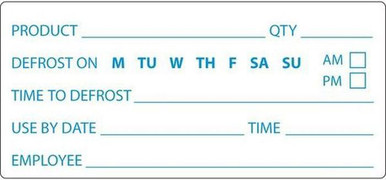 Example Of Rotation Label Food Rotation Label - REMOVABLE - Rectangular - 102 x 47mm [14210 ...