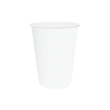 Coffee Cup (PE) - SINGLE Wall - 12oz WHITE - ONETRAY - Netra ...