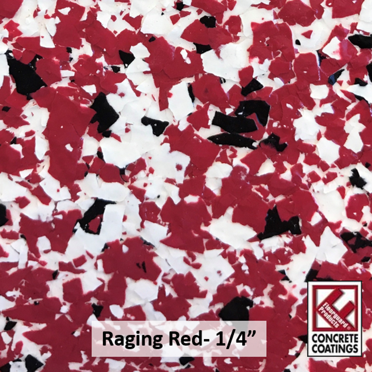 RAGING RED- Granite Flake  1/4" (40 lb.)