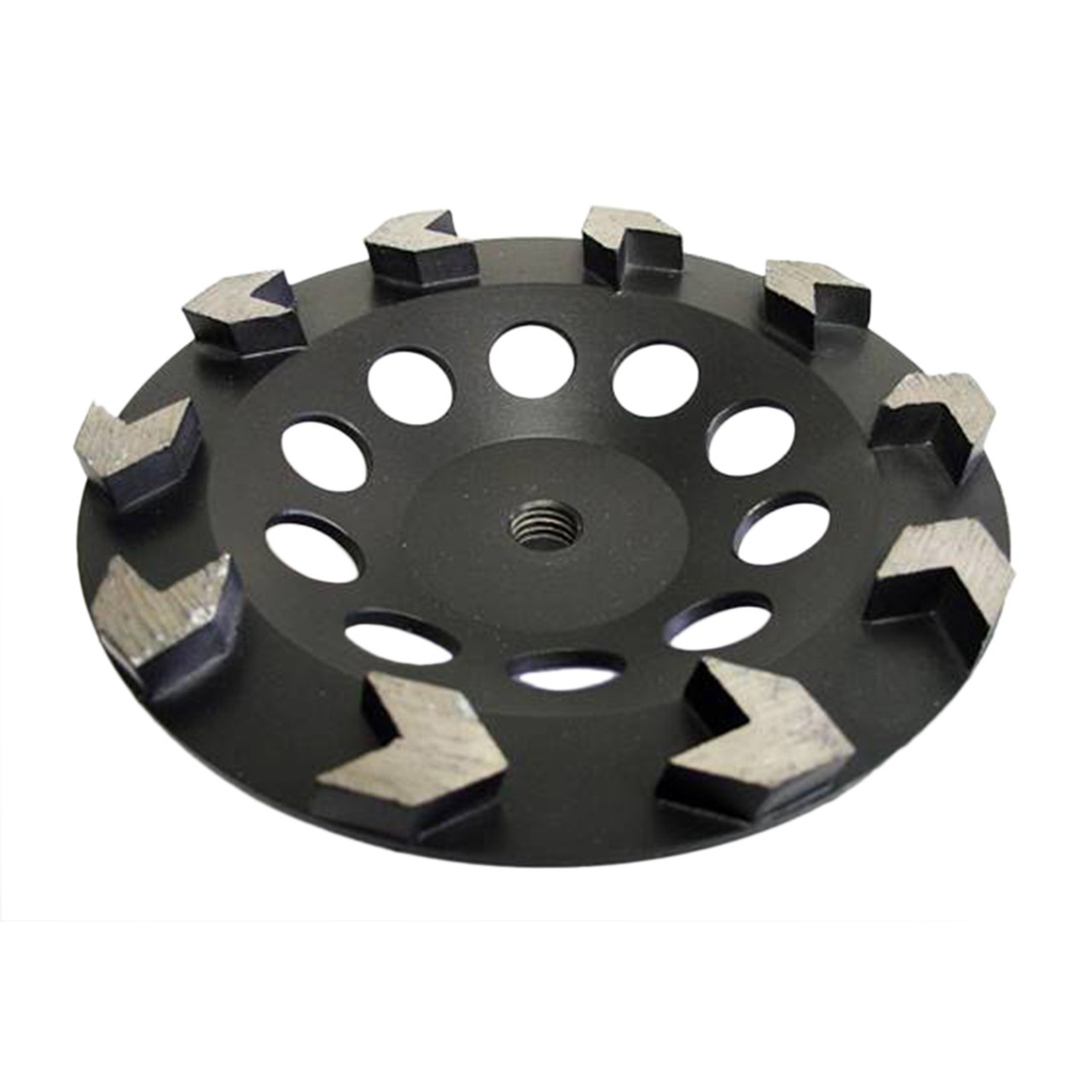 7” Arrow Segment Cup Wheel - 25/30 Grit Diamond Blade