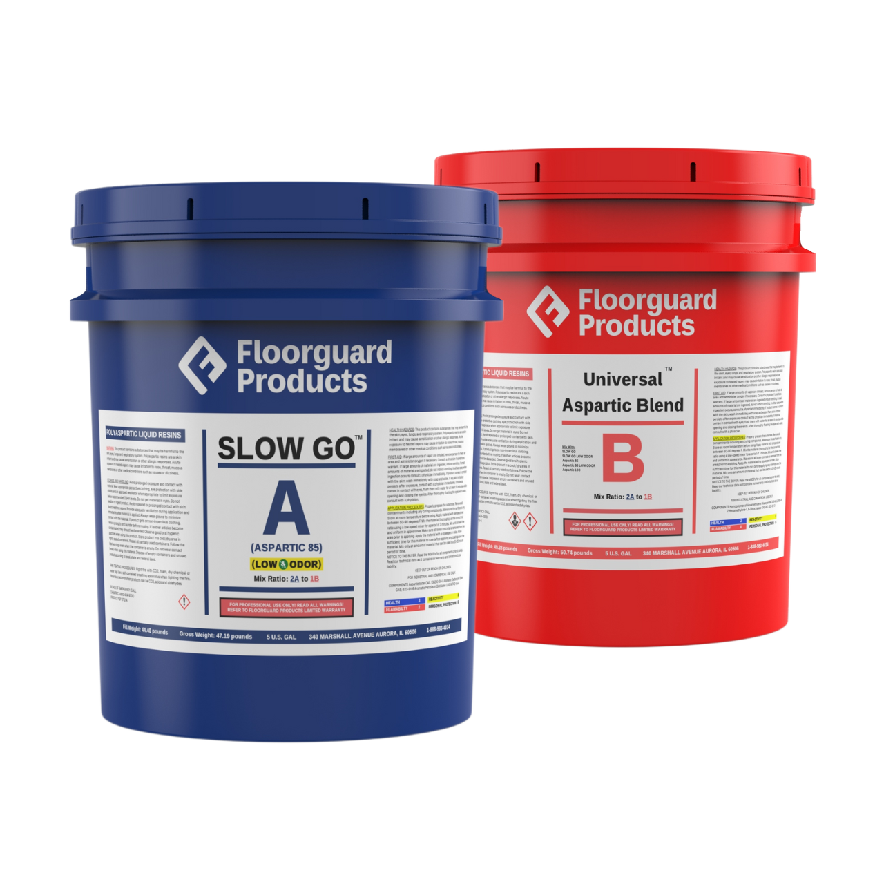 Aspartic 85 Slow Go (LOW ODOR) 15-gallon Kit - Floorguard Products