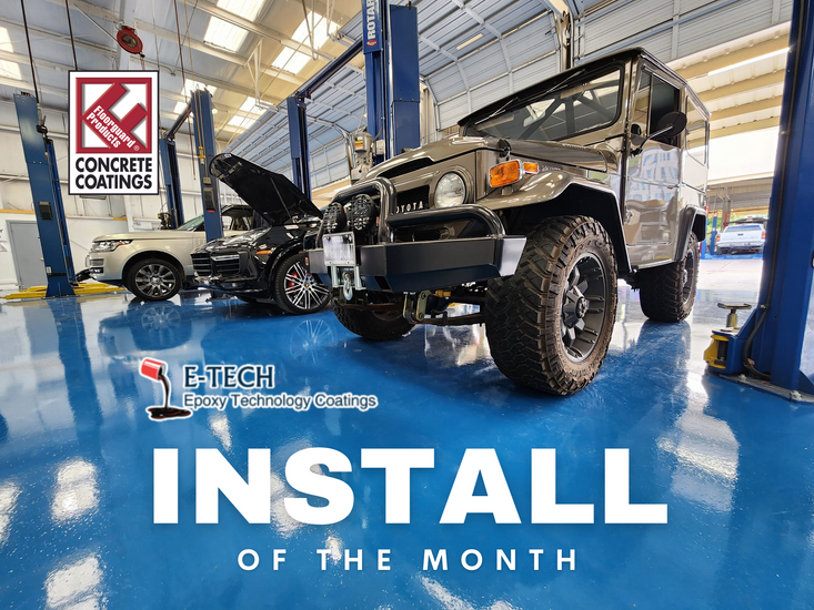 Instalación del Mes: Epoxy Tech Houston's Auto Mechanic Shop Transformation