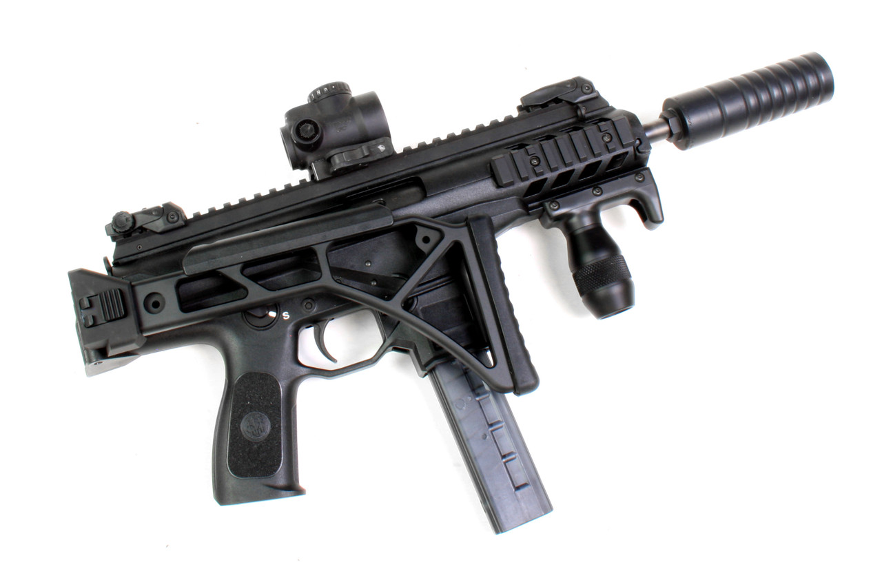 3 degree downward angle allow firearm to be fired with stock in the folded position