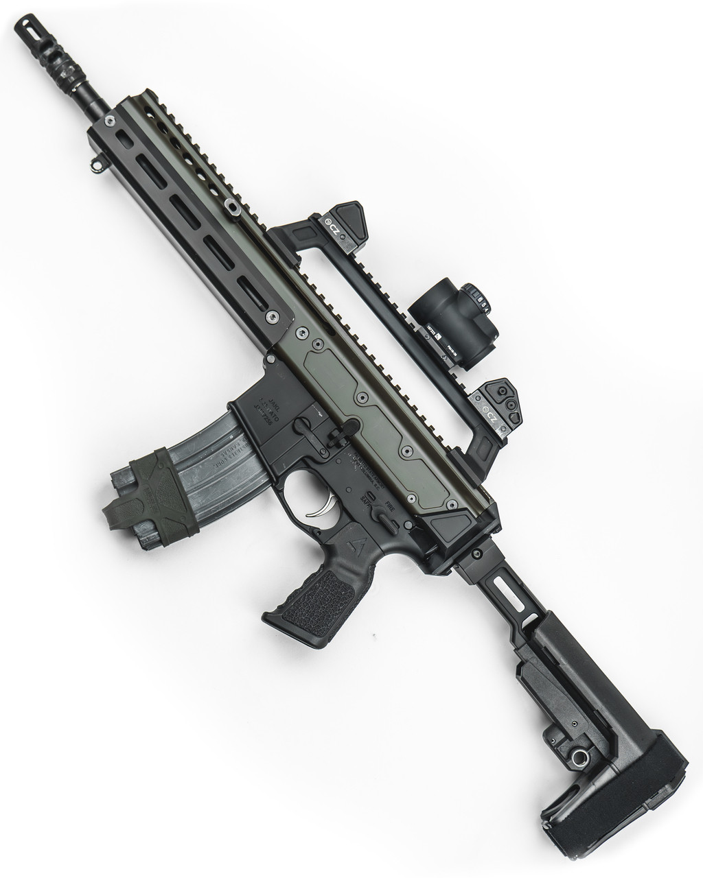 MODULAR RAIL RISER AND CARRY HANDLE