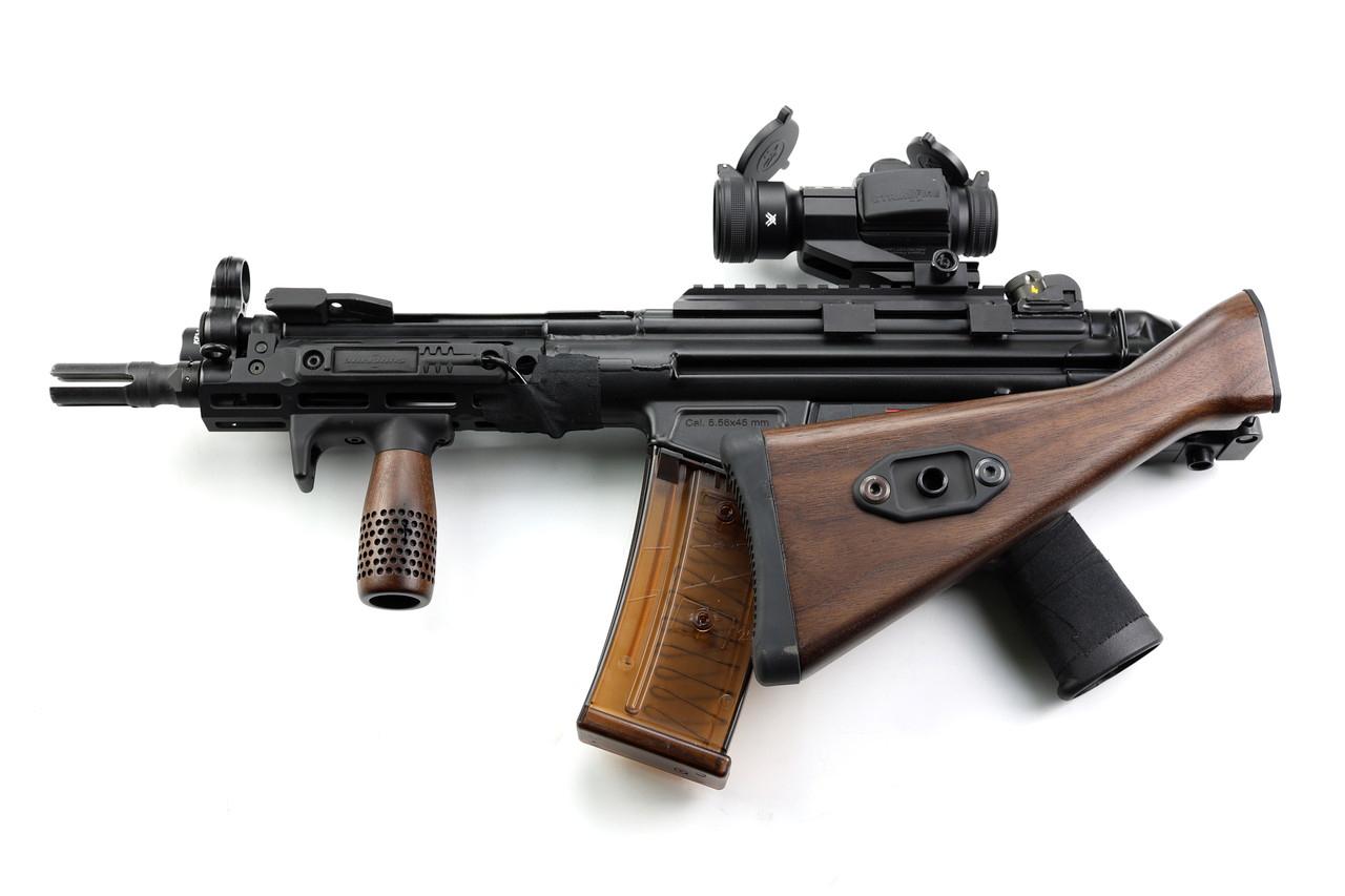 FOLDING G3 WALNUT STOCK - G3/HK91