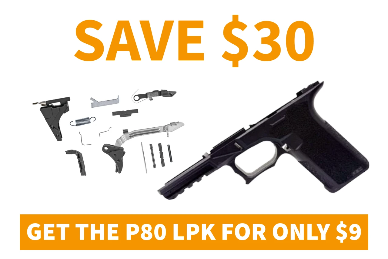 Polymer80™ PF940V2 Full-Size Bridge Frame (76%) & LPK Combo Pack – Black