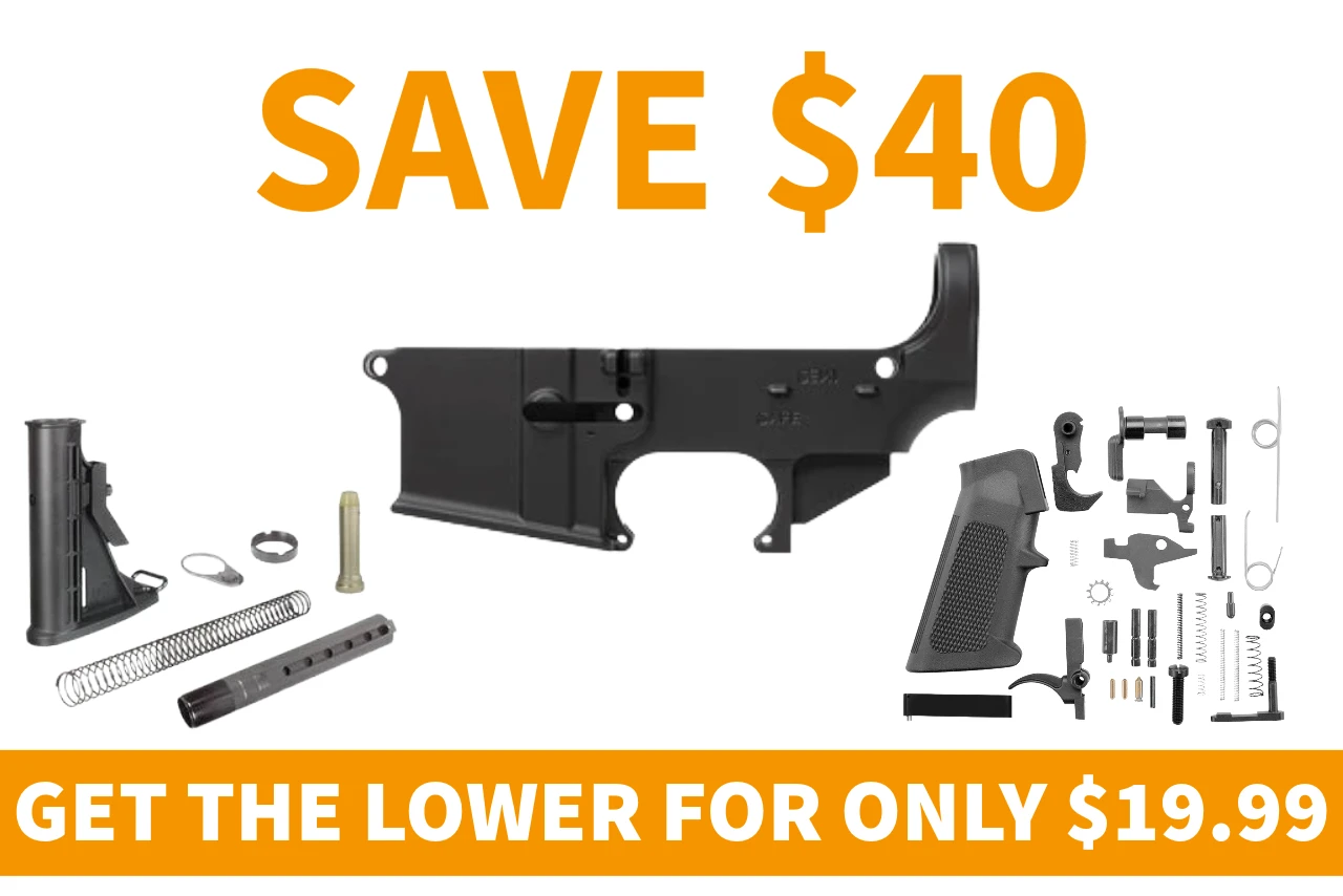 Complete Lower Bundle | AR-15 Forged Lower, LPK, Buffer Tube Kit & Mil-Spec Stock