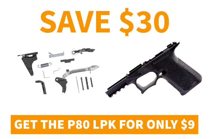 Polymer80™ PF940CV1 Compact Bridge Frame (76%) & LPK Combo Pack – Black