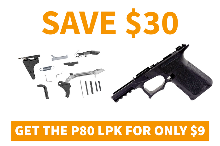 Polymer80™ PF940CV1 Compact Bridge Frame (76%) & LPK Combo Pack – Black
