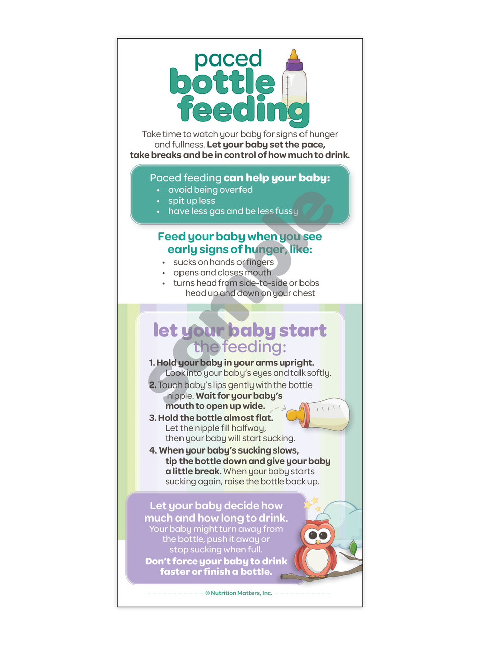 Paced Bottle Feeding Nutrition Matters