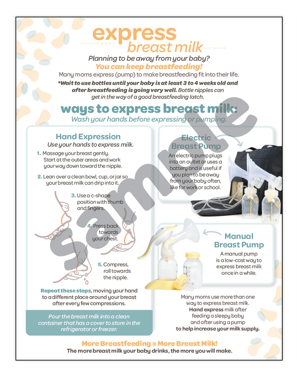 Expressing breastmilk & storing breastmilk