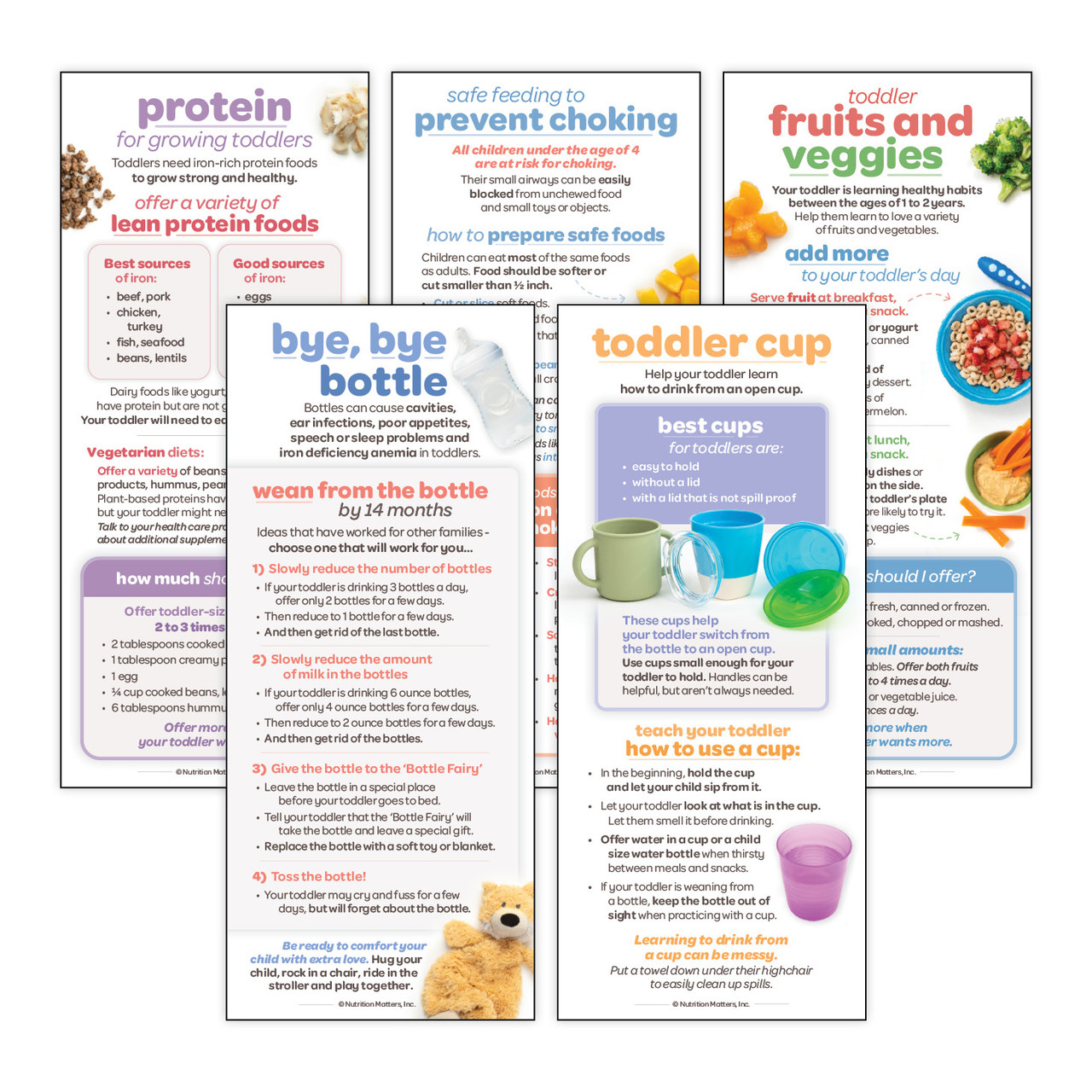 Set of Toddler Feeding Nutrition Cards Nutrition Matters