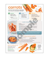 Carrots Recipe and Storage Sheet