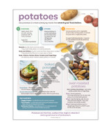 Potatoes Recipe and Storage Sheet